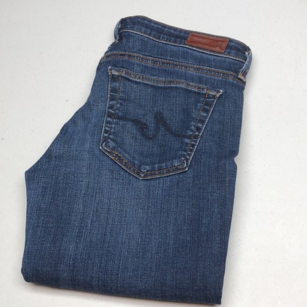MADE IN USA 🇺🇸 AG ADRIANO GOLDSCHMIED STEVIE CUFF JEANS 27x26 🇺🇸